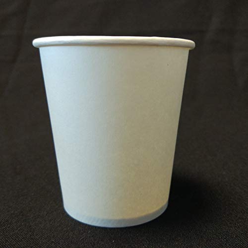 7oz (200cc) Plain White Squat Paper Disposable Coffee Tea Hot Drinks Vending Cup - Pack of 2000
