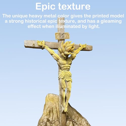 Resina Fotopolímero UV 405nm para Impresoras 3D - Alta Precisión y Curado Rápido - Oro Metálico Único 1kg. - Fernando Cortés