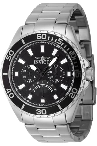 Invicta Stainless Steel Analog Black Dial Mens Watch-46898, Band Color-Silver (B0CK2DR33H) Amazon Price History, Amazon Price Tracker