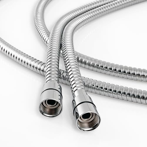 GwernKB Shower Hose,79 Inches Long Stainless Steel Handheld Shower Head Hose,Flexible Shower Hose Attachment Replacement for Bidet Sprayer,Leak-proof (Silver)