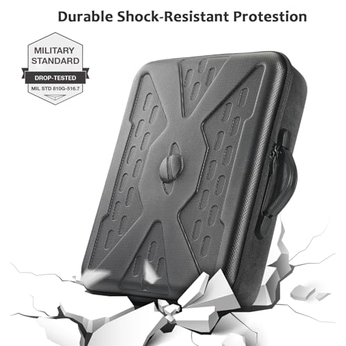 EUGOOCX Hartschalen-Reiseetui für Starlink Mini-Geschirr, wasserdicht, stoßfest, harte Tragetasche für Store Mini Starlink, Ständer, Rohradapter, Kabel, Netzteilzubehör, Schwarz , Hartschalenkoffer