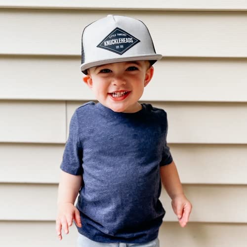 Knuckleheads Sun Cap Baby Boy Infant Trucker Hat Sun Mesh Baseball Cap Mesh Back Unisex Toddler Sun Hat (M 2-5 Years, Grady) #TOP4