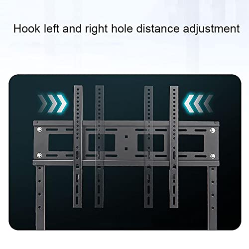 Support TV de table pour écran LED de 50 à 75 pouces avec base robuste et crochets réglables - 4