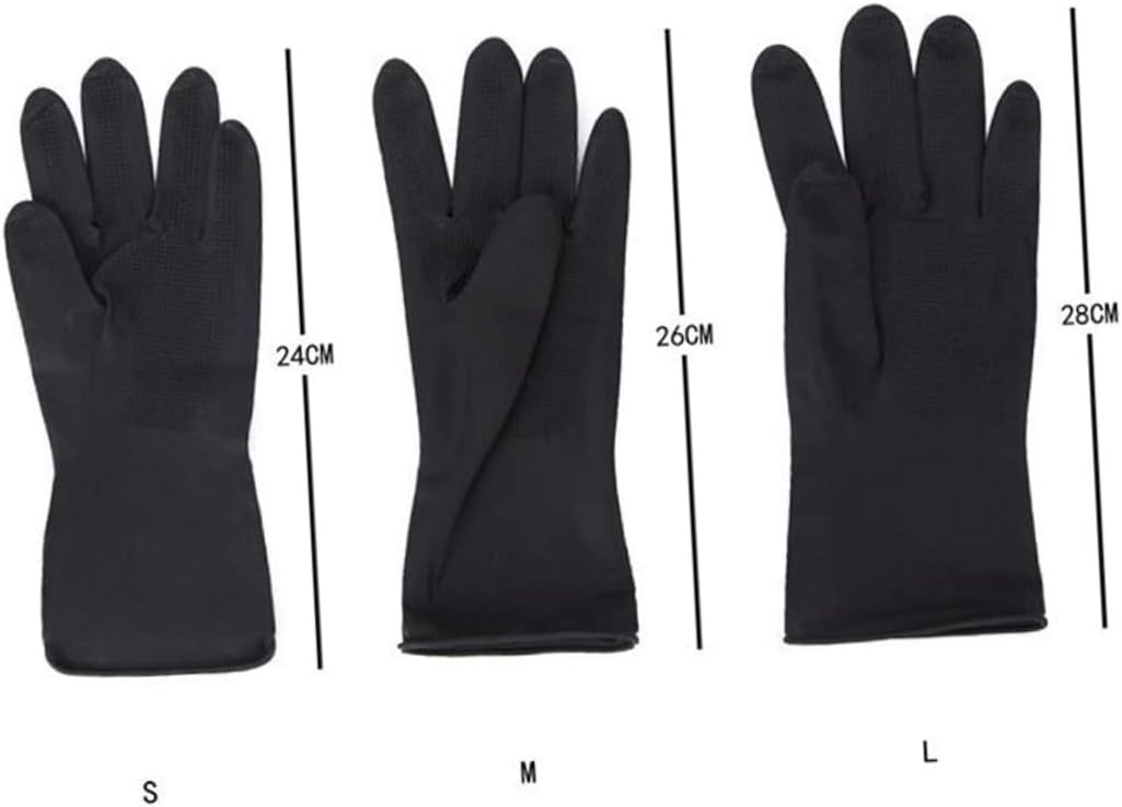 Waterproof Non-Slip Hair Dye Gloves 5 Pairs Thickened Latex Hairdressing Supplies for Men and Women for Salon and Home Use