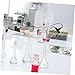 HOODANCOS Glass Pycnometer Gravity Bottle for Liquid Density Measurement Lab Glassware with Flat Base Chemical Resistant Empty Reagent Bottle for Industrial and School Use