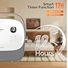 ROVSUN 1500W Wall Heater with Remote Control, Freestanding & Wall-Mounted Electric Space Heater with Portable Handle, 12H Timer, PTC Heating Elements, for Indoor Use, Bedroom, Office, Home, 1 Pack