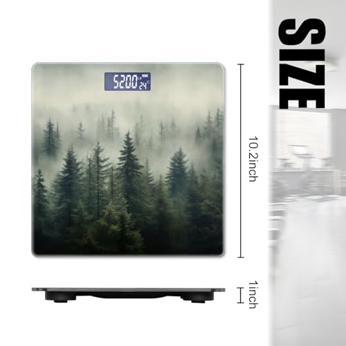 Báscula digital de baño precisión 400 lbs con pantalla LED miniatura 2
