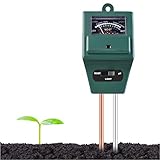 Longruner Medidor de Humedad del Suelo,Monitor de Agua del Suelo,Hidrómetro para Jardín,Granja,Plantas de Césped, Interior,Al Aire Libre(No Necesita batería) LKP02 (LKP03)