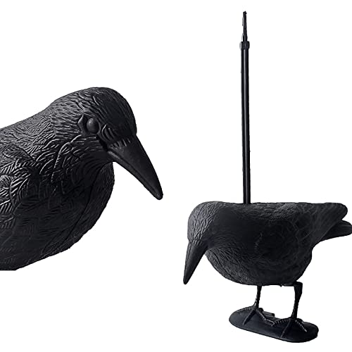 Archerest Crow Decoy, Full Body Plastic For Attracting Hunting Decoys, Yard Garden Patios Decor Halloween Decoration (Black) #TOP3
