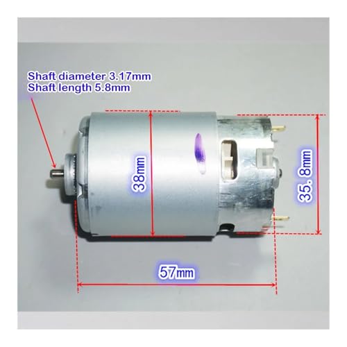 Moteur électronique DC 12V 550 à couple élevé pour modélisme RC - 3