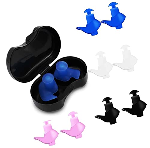 Tapones de natación para surf, orejeras, tapones de silicona para dormir, cancelar el ruido, protección de los oídos, agua, conciertos, banda de la cabeza, prueba de lolli de cera que suprime el ruido Cover