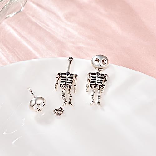 Dreamboat Sterling Silver Cute Halloween Earrings for Women Punk Earrings Men Black Jewelry Halloween Gifts for Adults2