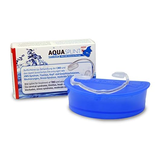 AquaSplint CMD-Aufbiss-Schiene Soforthilfe bei Kiefergelenkschmerzen (Nicht gegen Knirschen dafür Bruxi-Splint einsetzen) - beißschiene für Muskelentspannung MADE IN GERMANY