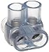 Morris Products 97352 Multi-Cable Connector, Insulated, Dual Entry, Clear, 2 Ports, 2/0-14 Wire Range