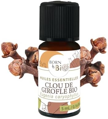 BORN TO BIO Huile Essentielle Clou de Girofle Bio - 100% Pure & N...