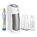 Produktbild Soda Trend Wassersprudler ST2-G100 | Inkl. CO2 Universalzylinder, 2xGlasflasche und 1xPET-Flasche | EasySlide Funktion [weiß/grau]