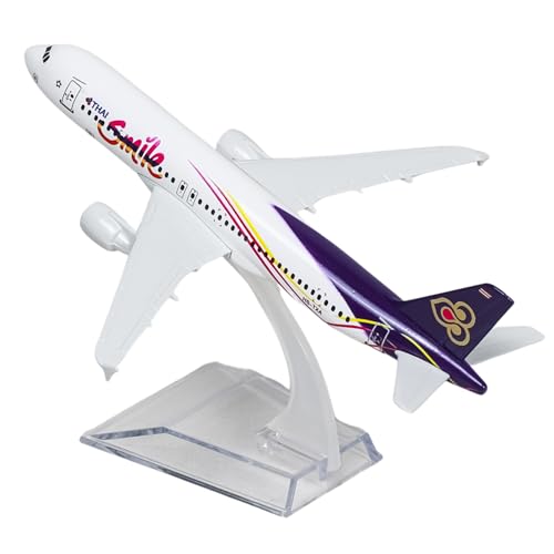 Image of Thai Airlines, diecast, Metal Aeroplane Scale Model Office only for Display, Size -16 cm-A320 (Thai)