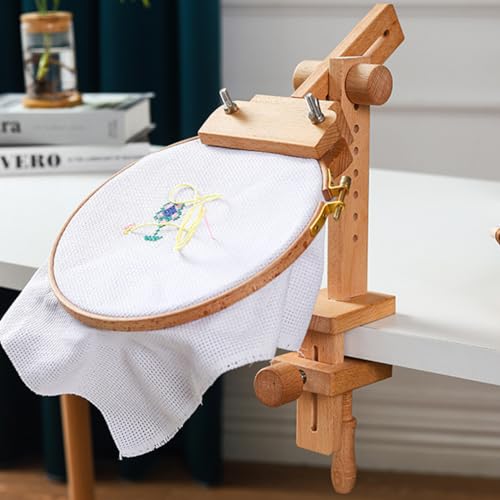 Support de broderie de table réglable pour fixer votre tambour et réussir tous vos points