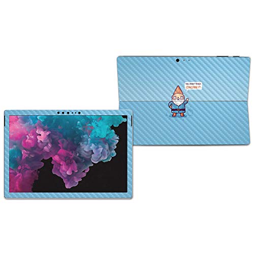 Image of MIGHTY SKINS MightySkins Carbon Fiber Skin for Microsoft Surface Pro 6 - Gnomey | Protective, Durable Textured Carbon Fiber Finish | Easy to Apply, Remove, and Change Styles | Made in The USA