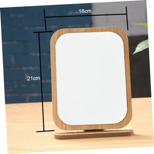 Espejo Retro Plegable de Madera para Maquillaje miniatura 2