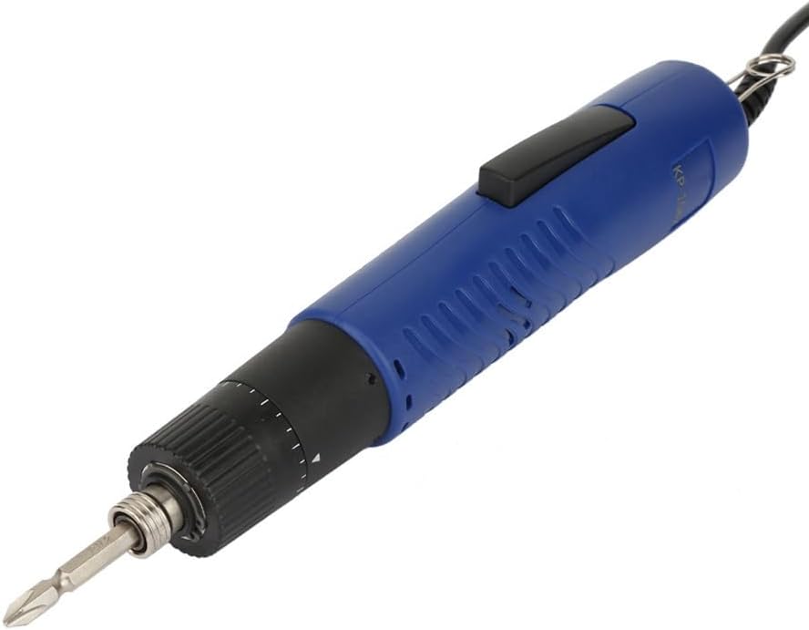WALFRONT Electric Screwdriver Adjustable 1/4" Handheld Straight Shank Practical Repair Kit 900RPM Fit Screw 2-6mm(US Plug 110V)