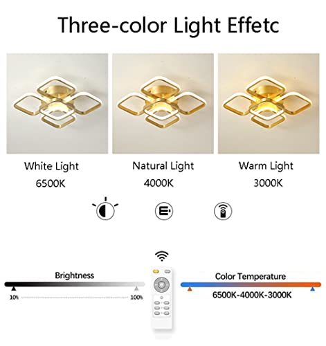 Lampe de plafond dimmable LED luminaire moderne avec télécommande