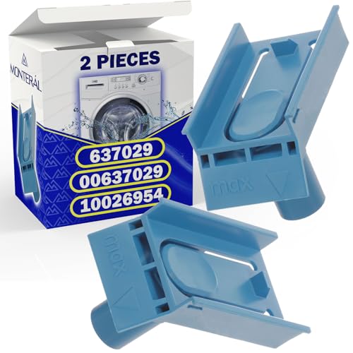 2 Piezas Elevador del Distribuidor de la Lavadora con Código Original 637029 00637029 10026954 para Bosch para Siemens para Balay para Constructa - Garantía de 10 Años - MONTERAL