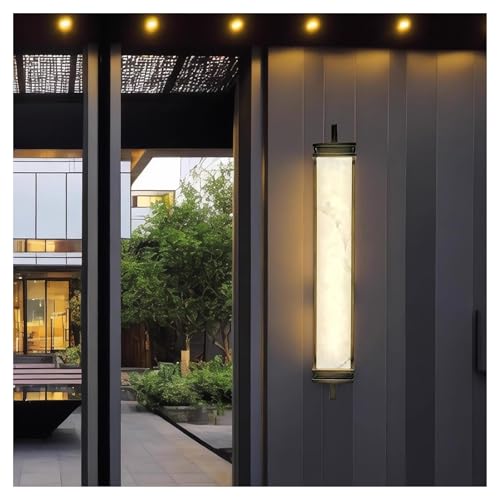 Applique murale LED 80cm en acier et imitation marbre chic - 3