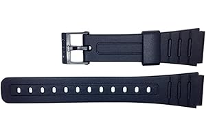Black Casio F-91W Watch Resin Replacement Band