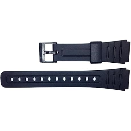 Black Casio F-91W Watch Resin Replacement Band