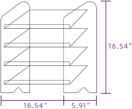 Miniatura 7 de Estante de exhibición de teclado acrílico, soporte de marco acrílico multicapa, estante de almacenamiento transparente, soporte de almacenamiento