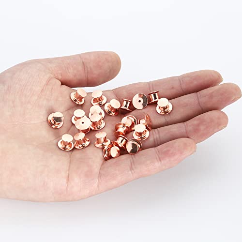 Subang 40 Pieces Metal Pin Backs Locking Pin Keepers Locking Clasp With Storage Case #TOP2