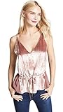 j brandy ambassador Ancho: 56 cm, desde el hombro J Brand Women\'s Lucy Peplum Velvet Camisole, Deep Blush, Medium
