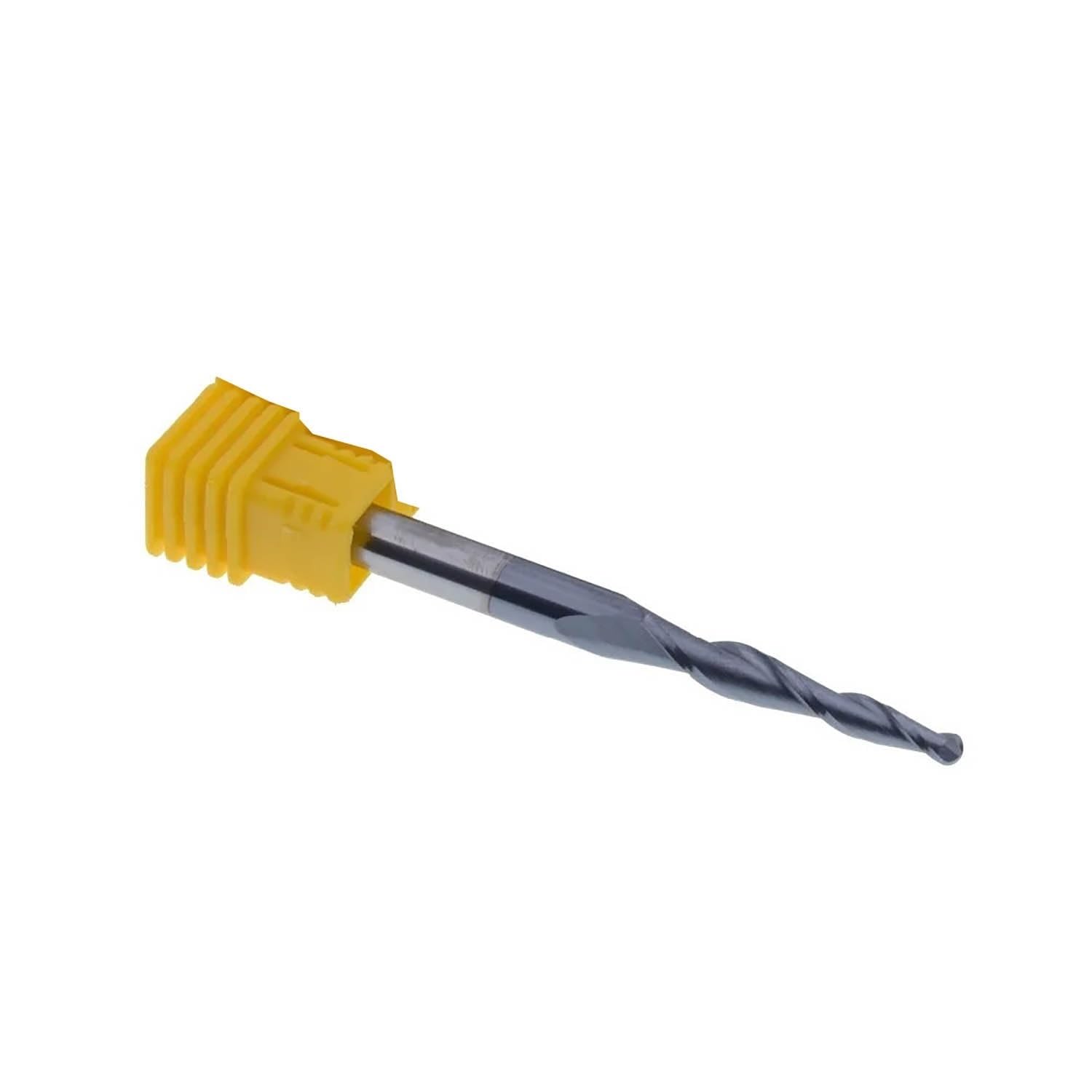 Fraises à bout conique en carbure de tungstène massif, 3.175mm 4mm 6mm, mèches de routeur Cnc coniques for menuiserie et métal(R2.0-30.5-D6-75L)