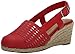 Easy Street Women's Taffy Wedge Sandal, Red, 8 -  14962280075