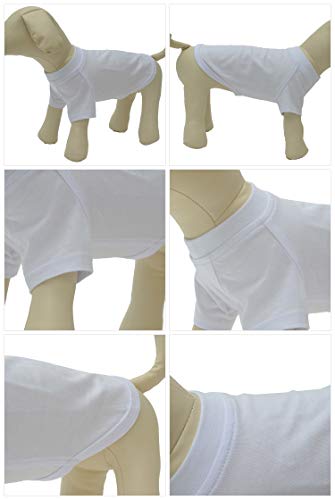 Lovelonglong 2019 Pet Clothing Dog Costumes Basic Blank T-Shirt Tee Shirts For Small Dogs White Xs #TOP2