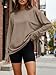 Trendy Queen Womens Spring Tops Oversized Long Sleeve T Shirts 2026 Basic Tee Fall Casual Workout Y2K Clothes Khaki XL