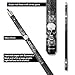 Eight Ball Mafia EBM02 Pool Cue - Black and White Eight Balls and Skulls Design - 19oz