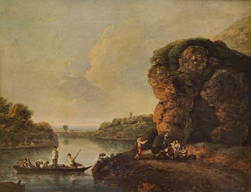 Affiche de arts paysage avec rivière pour créer un salon chaleureux 60x90cm