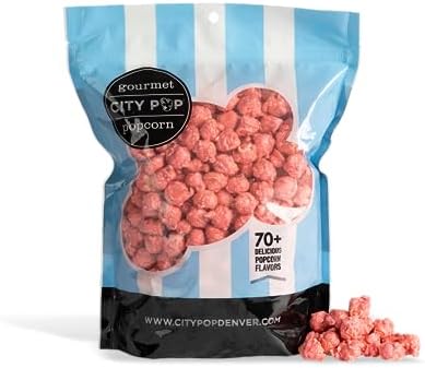 Bubblegum Gourmet Popcorn | 6 Cups Total | Made From Scratch, Made in USA, & GMO-Free | Great as a Snack, Gift, Thank You, & Movie Night - (9.2oz Total)