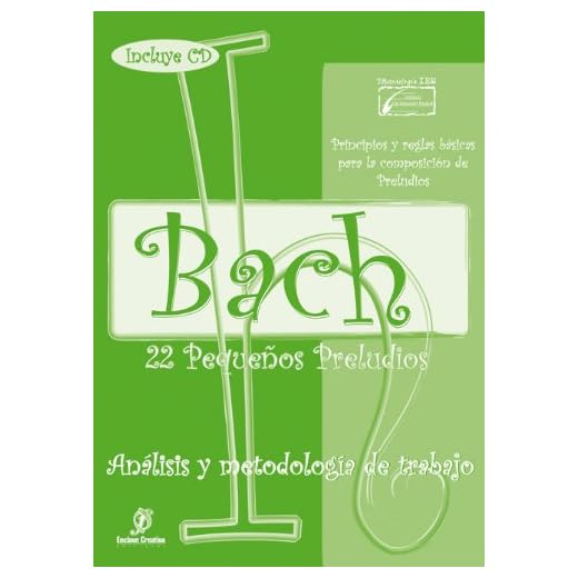 ENCLAVE - Bach: 22 Pequeños Preludios (Analisis y Metodologia del Trabajo) para Piano (Inc.CD)