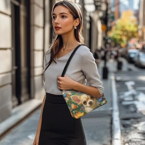 Bolso pequeño de hombro tipo media luna para mujer miniatura 3