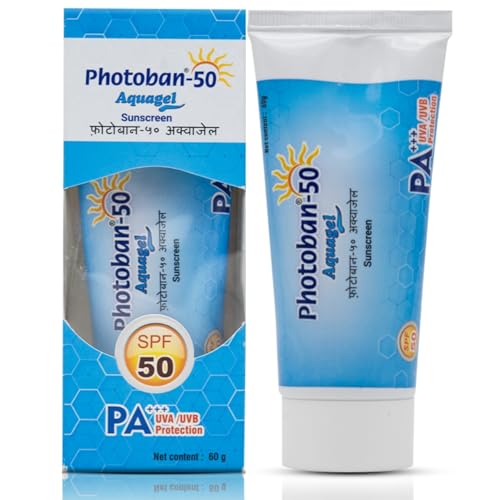 Image of 50 Aquagel Sunscreen SPF 50 | Broad Spectrum UVA UVB Protection | Water-Resistant, Non-Greasy Gel | Prevents Sunburn & Photodamage | Daily Use for All Skin Types | 60g X 3