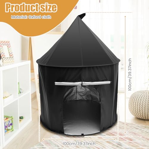 BAODBF Children Pop Up Play Tent Black Out Tent Helps With Autism Pop Up Tent with Silver Inner Lining & Bag Calm Down Tent 100×100 cm Blackout Tent for Kids - Image 7