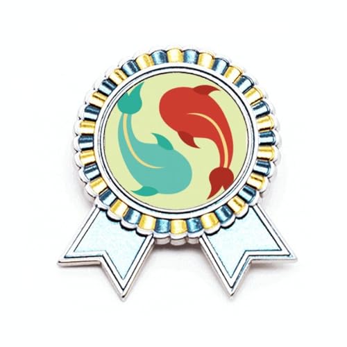 Broche jumeaux de poisson Taichi pour rehausser un blazer au quotidien