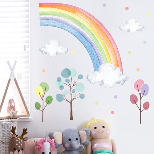 Vinilos de Arcoíris en Acuarela para Decoración Infantil miniatura 3