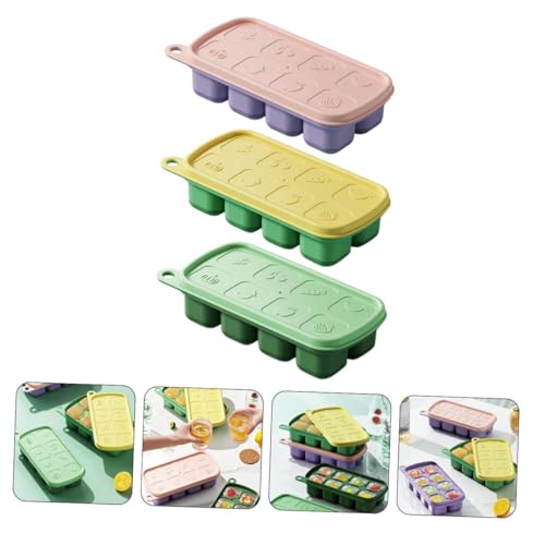 Cubeteras de plástico con tapa 3 piezas Toyvian miniatura 7