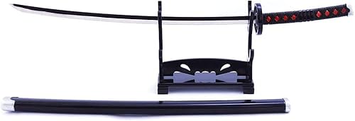 QIDUDZ Demon Slayer - Espada samurái de metal de 10 pulgadas, modelo de cuchillo Katana, figuras de acción, colección de juegos, juguetes de espada,