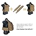 IDOGEAR SPORTS Tactical Back Panel MOLLE Zipper Kit Molle Zipper Strap with Expand Loading for Tactical Vest CPC JPC AVS (Coyote Brown)
