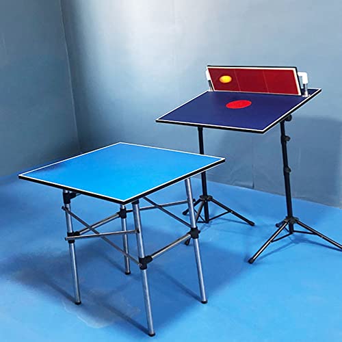 Tischtennis-Selbsttrainingsgerät, Ping-Pong-Rebound-Board mit roten Gummis für Erwachsene und Kinder, höhenverstellbare Ping-Pong-Sparring-Springback-Maschine mit Tisch